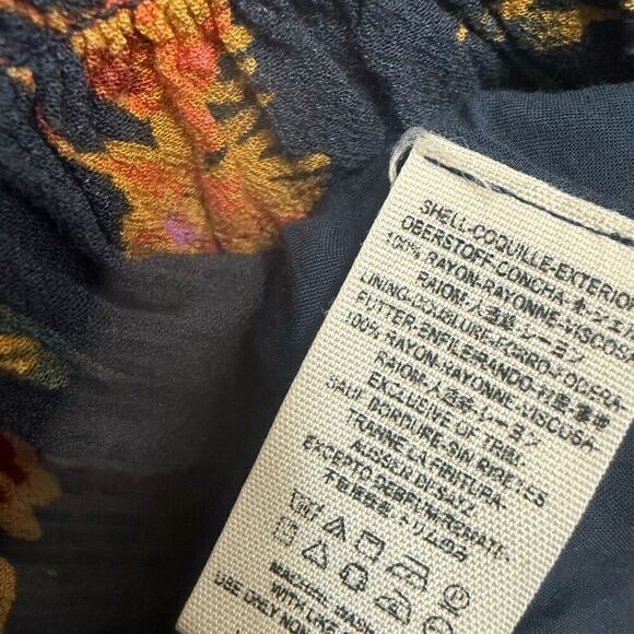 Free people navy long sleeve tunic dress size XS - Picture 5 of 5